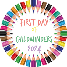 Load image into Gallery viewer, Colourful Pencils First Day Of Childminders Lollipop
